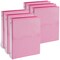 6 Pack Mini Pink 3 Ring Binder for 5.5 x 8.5-Inch Paper, 1-Inch Round Rings, School and Office Supplies